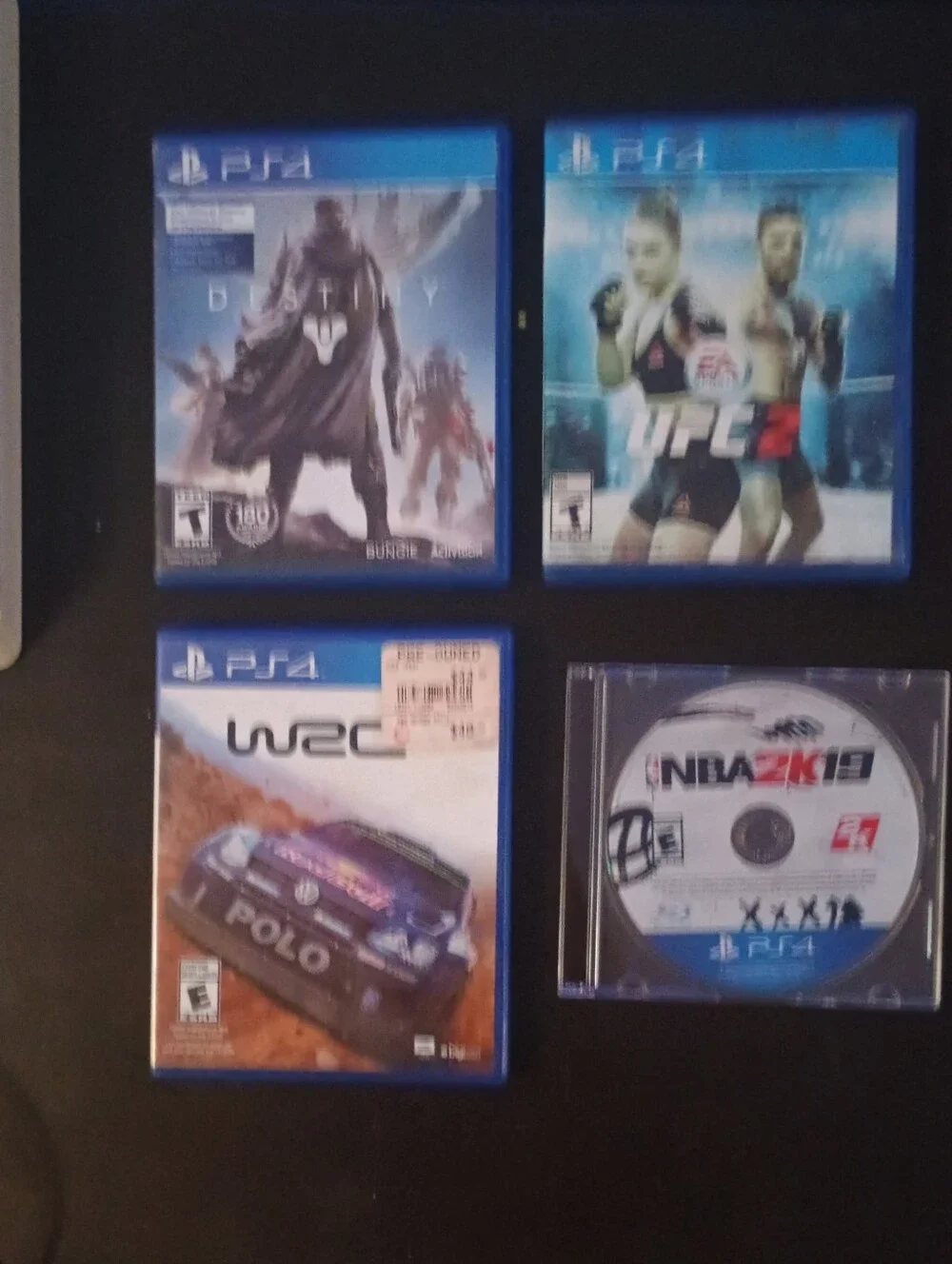 Sony White PS4 Slim with Gold DualShock and 4 PS4 Games